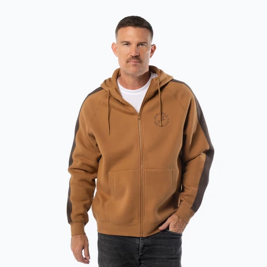 Obrázek produktu Pánská mikina Pitbull San Diego Ca s kapucí na zip honey yellow
