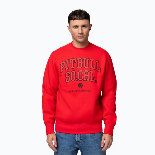 Obrázek produktu Pánská mikina Pitbull So Cal Crewneck fluorescent red
