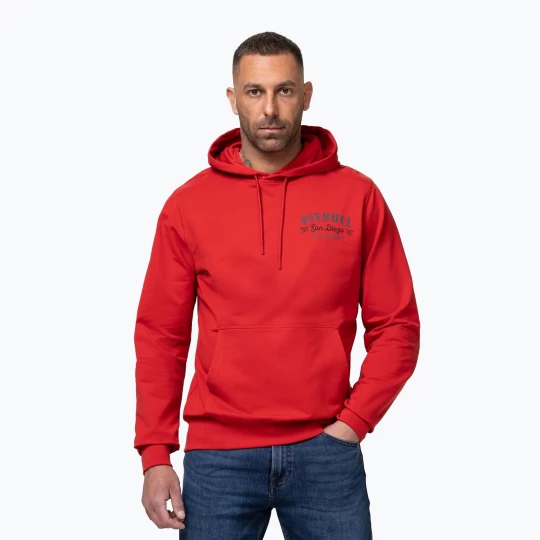 Obrázek produktu Pánská mikina Pitbull Strenght & Respect Sweatshirt Hooded red