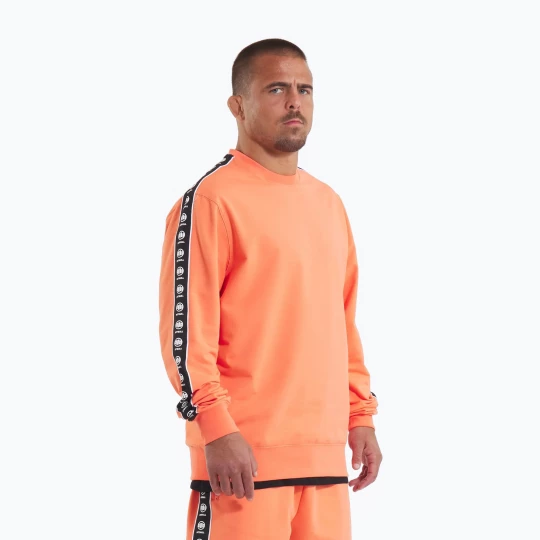 Obrázek produktu Pánská mikina Pitbull Tape Nugget Crewneck Sweatshirt bright salmon oranžová