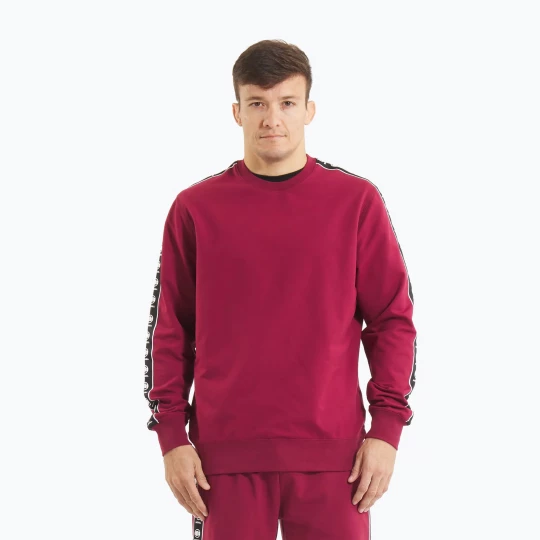Obrázek produktu Pánská mikina Pitbull Tape Nugget Crewneck Sweatshirt burgundy vínová