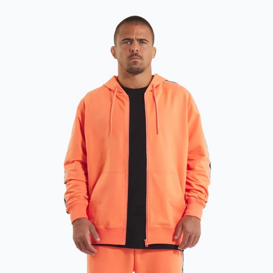 Obrázek produktu Pánská mikina Pitbull Tape Nugget Hooded Zip Sweatshirt bright salmon oranžová