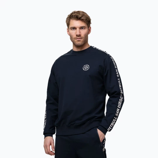 Obrázek produktu Pánská mikina Pitbull Tape Parker Crewneck dark navy Námořnická modř