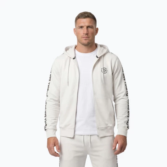 Obrázek produktu Pánská mikina Pitbull Tape Parker Hooded Zip off white