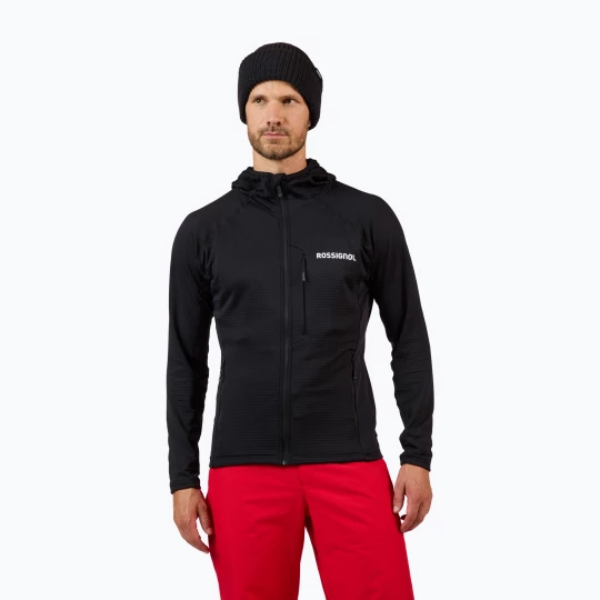 Obrázek produktu Pánská mikina Rossignol Blackside Mix Full Zip Hoodie Fleece black