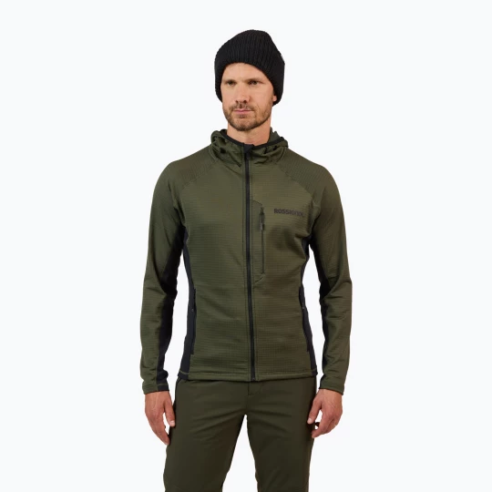 Obrázek produktu Pánská mikina Rossignol Blackside Mix Full Zip Hoodie Fleece olive shadow Zelená