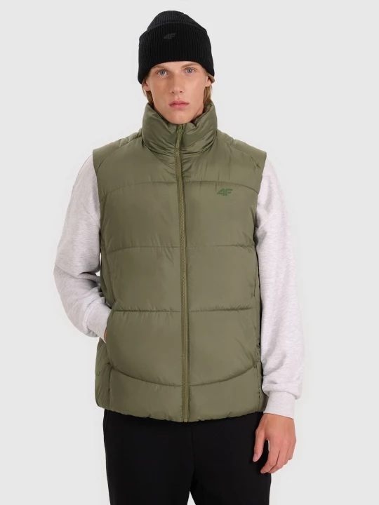 Obrázek produktu Pánská péřová vesta se syntetickou výplní - khaki 4F