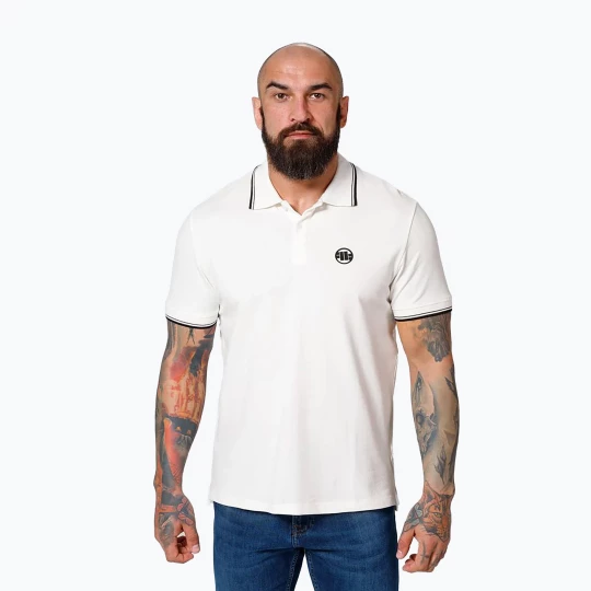 Obrázek produktu Pánská polokošile Pitbull West Coast Pique Stripes Regular bílá