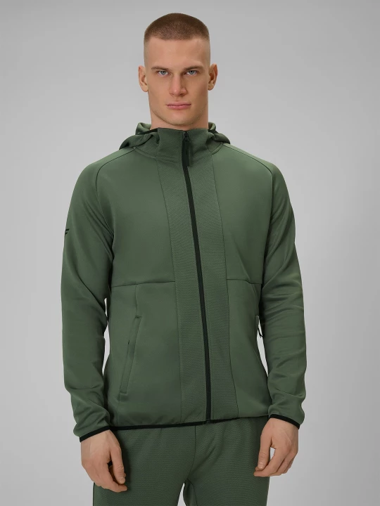 Obrázek produktu Pánská regular rychleschnoucí tréninková mikina - khaki 4F