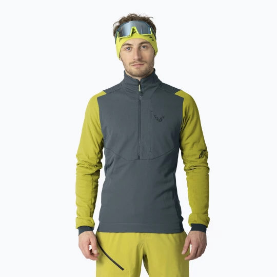 Obrázek produktu Pánská skialpinistická mikina DYNAFIT Blacklight Thermal 1 / 2 Zip golden lime šedá