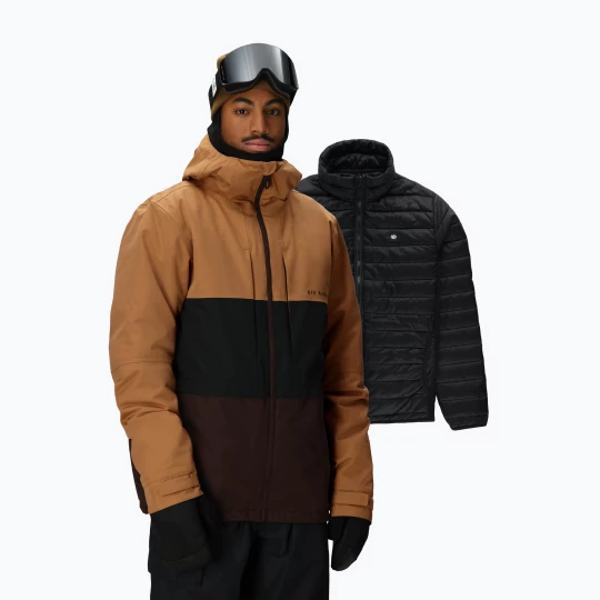 Obrázek produktu Pánská snowboardová bunda 686 Smarty 3IN1 Form caramel colorblock