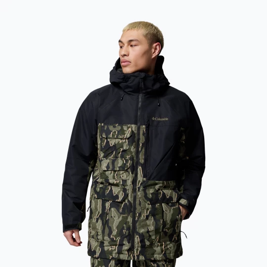 Obrázek produktu Pánská snowboardová bunda Columbia Coreshot Print greenscape treebark print / black