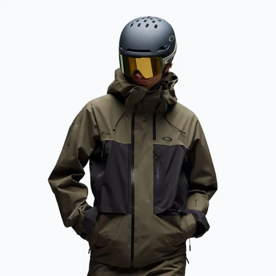 Obrázek produktu Pánská snowboardová bunda Oakley Baldface Gore-Tex deep olive / pitch black Zelená
