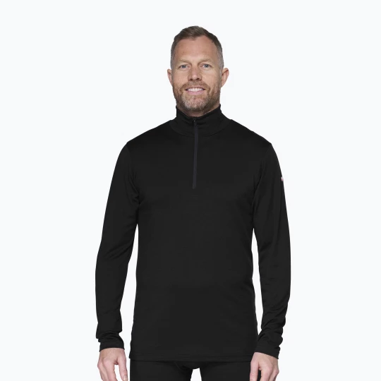 Obrázek produktu Pánská termo mikina Devold Breeze Plus Merino 200 Zip Neck black