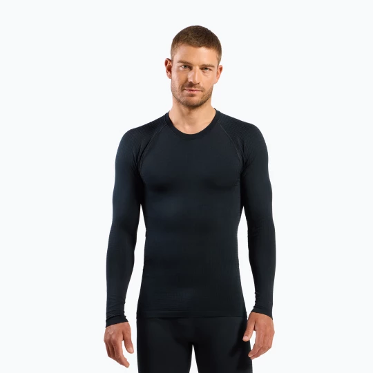Obrázek produktu Pánská termo mikina ODLO Performance Warm Bl Top Crew Neck black