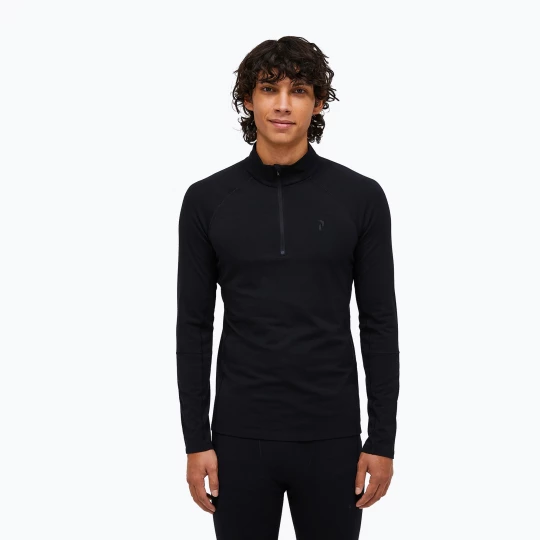 Obrázek produktu Pánská termo mikina Peak Performance Magic Half Zip Wool-Blend Baselayer black / black
