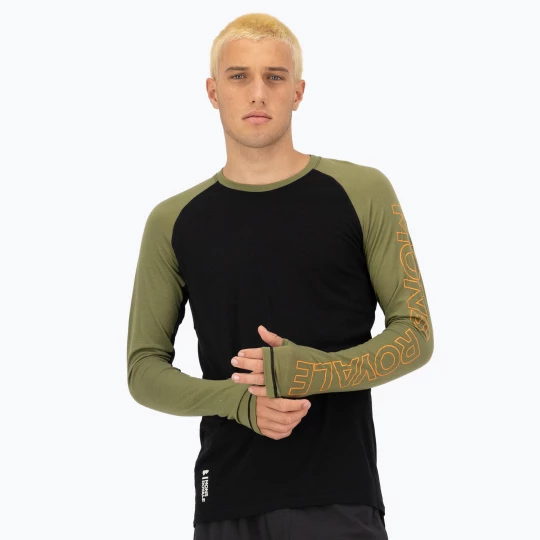 Obrázek produktu Pánská termoakční mikina Mons Royale Temple Merino fern / black