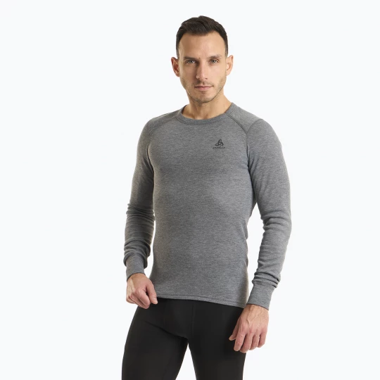 Obrázek produktu Pánská termoakční mikina ODLO Active Warm Bl Top Crew Neck odlo steel grey melange