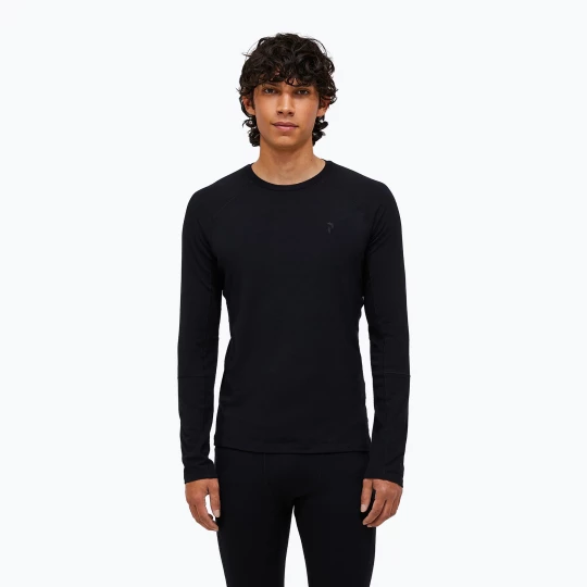 Obrázek produktu Pánská termoakční mikina Peak Performance Magic Crew Wool-Blend Baselayer black / black