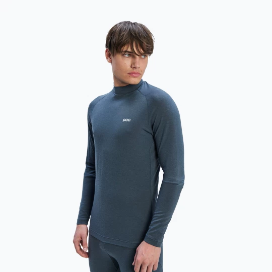 Obrázek produktu Pánská termoakční mikina POC Layer Merino Mock Neck Jersey sylvanite grey
