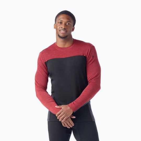 Obrázek produktu Pánská termoakční mikina Smartwool Classic Thermal Merino Base Layer Colorblock Crew Boxed
