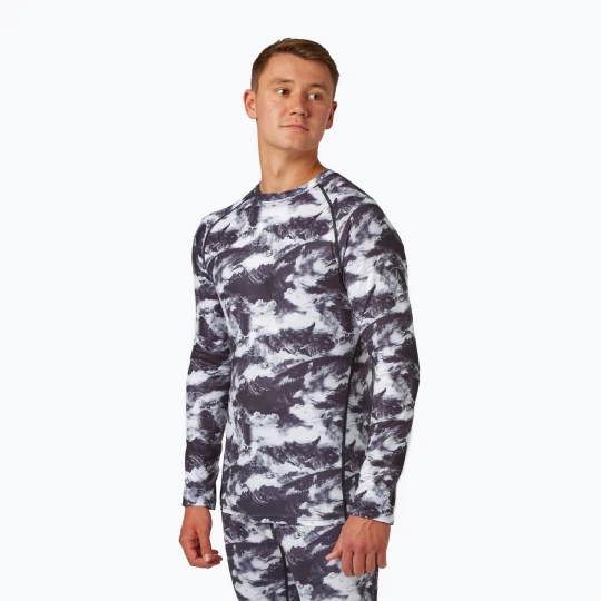 Obrázek produktu Pánská termoakční mikina Surfanic Bodyfit Limited Edition Crew Neck white out print