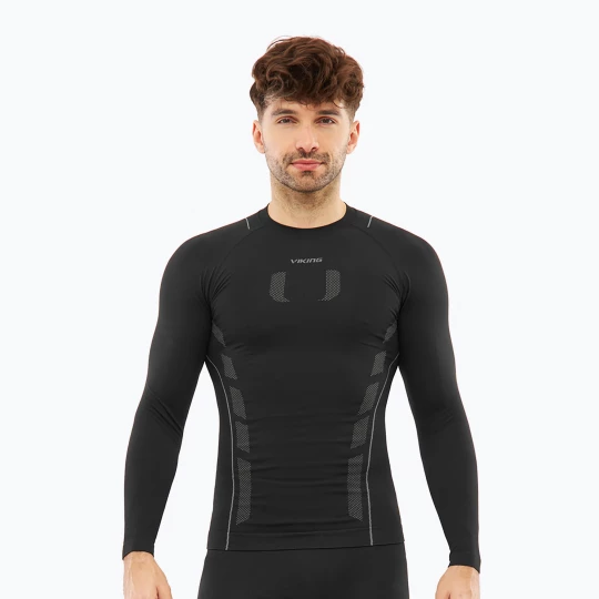 Obrázek produktu Pánská termoakční mikina Viking Eiger 2.0 black / grey