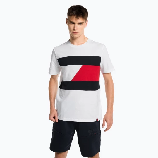 Obrázek produktu Pánská tréninková košile Tommy Hilfiger Colorblocked Mix Media S / S bílá