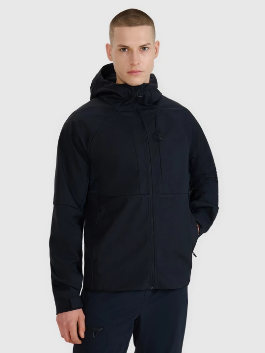 Obrázek produktu Pánská větruodolná bunda softshell membrána 10000 - černá 4F