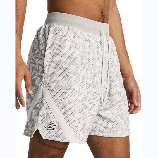 Obrázek produktu Pánské basketbalové šortky Under Armour Curry Mesh Short white clay / mod gray
