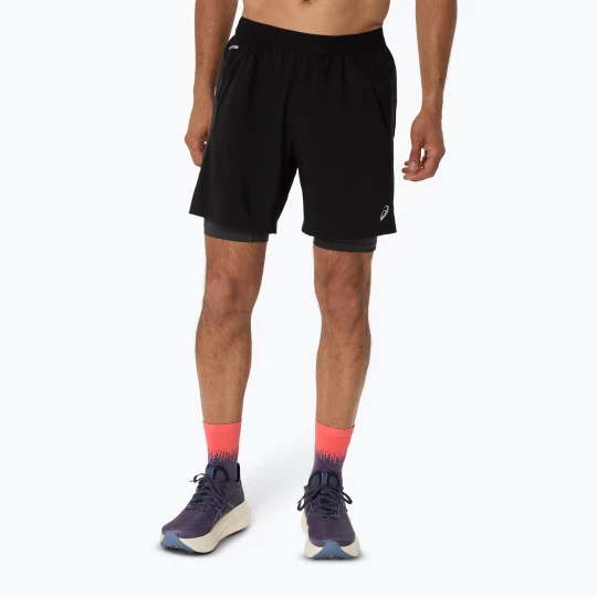 Obrázek produktu Pánské běžecké šortky ASICS Road 2N1 7IN performance black / graphite grey