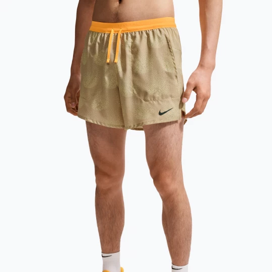 Obrázek produktu Pánské běžecké šortky Nike Stride Dri-Fit Brief Lined 5" linen Béžová