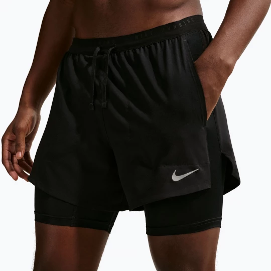 Obrázek produktu Pánské běžecké šortky Nike Stride Dri-Fit Hybrid 5" black