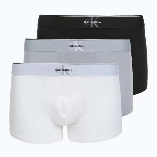 Obrázek produktu Pánské boxerky Calvin Klein LV00NB4472 Trunk 3 pairs black / misty grey / white