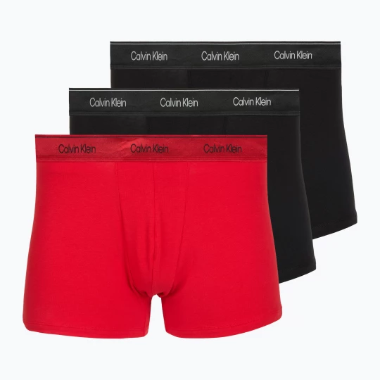 Obrázek produktu Pánské boxerky Calvin Klein LV00NB4575 Trunk black / goji berry / black
