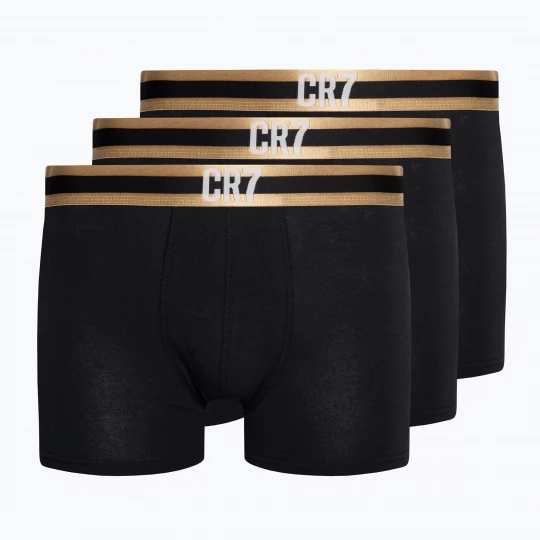 Obrázek produktu Pánské boxerky CR7 Basic Trunk 3 páry black / gold