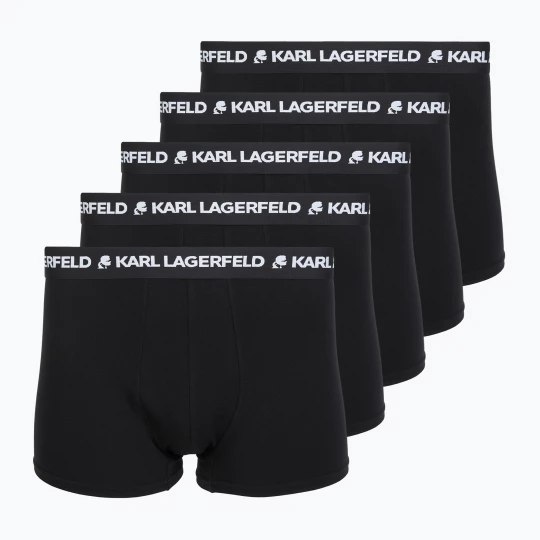 Obrázek produktu Pánské boxerky KARL LAGERFELD Logo Trunk 5 párů black