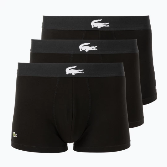 Obrázek produktu Pánské boxerky Lacoste 5H1291 3 páry black / white / black / black