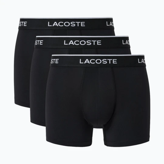 Obrázek produktu Pánské boxerky Lacoste 5H3202 Microfibra Negro 3 pack black