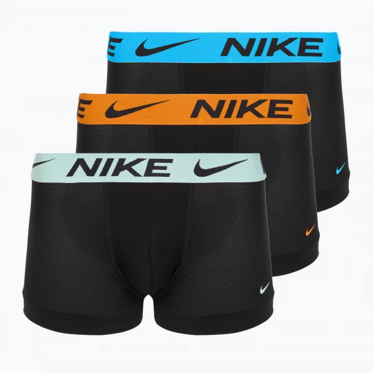 Obrázek produktu Pánské boxerky Nike Dri-FIT Cotton Trunk 3 páry černé mint foam / blue hero / bright ceramic wb Barevné