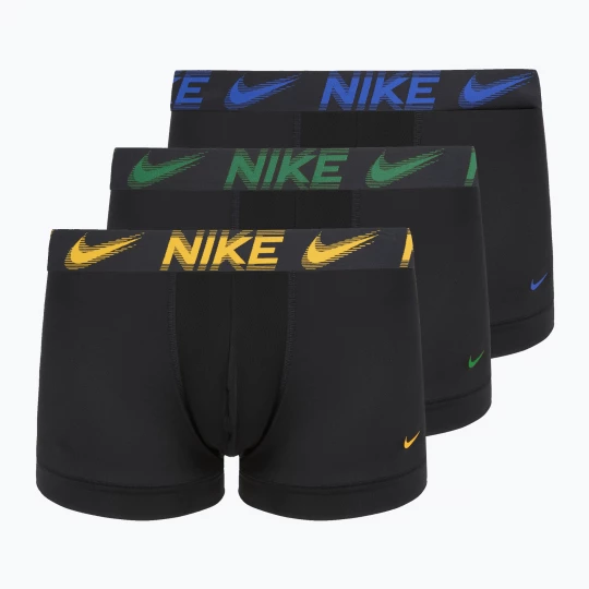 Obrázek produktu Pánské boxerky Nike Dri-Fit Essential Micro Trunk 3 pairs black / game royal / malachite / un gold / zoom wb