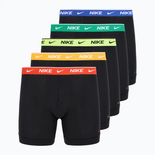 Obrázek produktu Pánské boxerky Nike Essential Cotton Stretch 5 pairs black / volt / pt red / game royal / sm green / un gold wb