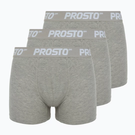 Obrázek produktu Pánské boxerky PROSTO KL252MACC 3 pary gray šedá