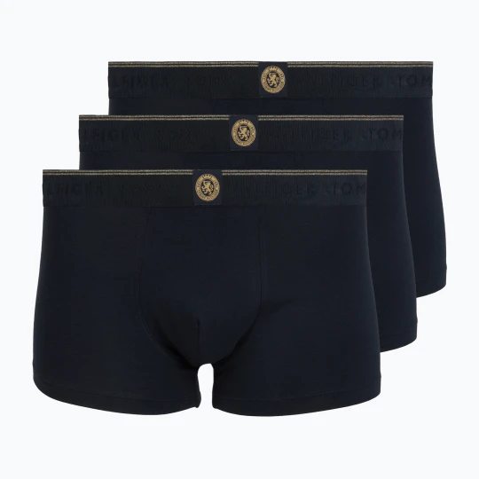Obrázek produktu Pánské boxerky Tommy Hilfiger Trunk 3 pack navy blue / navy blue / navy blue Námořnická modř
