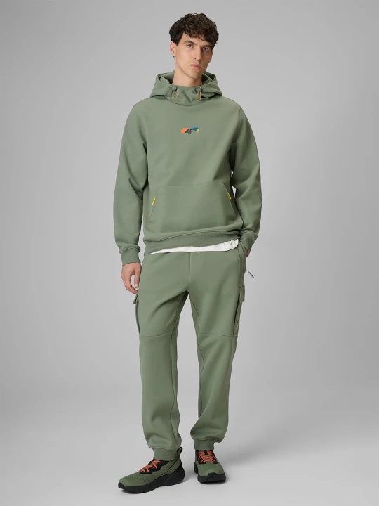 Obrázek produktu Pánské cargo teplákové kalhoty - khaki 4F