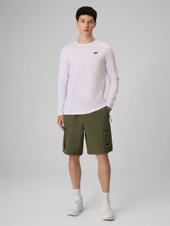 Obrázek produktu Pánské casual cargo šortky - khaki 4F