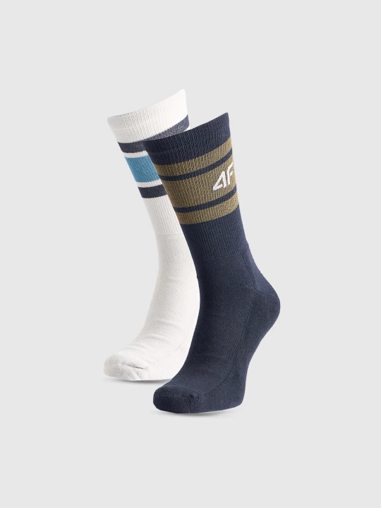 Obrázek produktu Pánské casual ponožky nad kotník (2-pack) - multicolor 4F