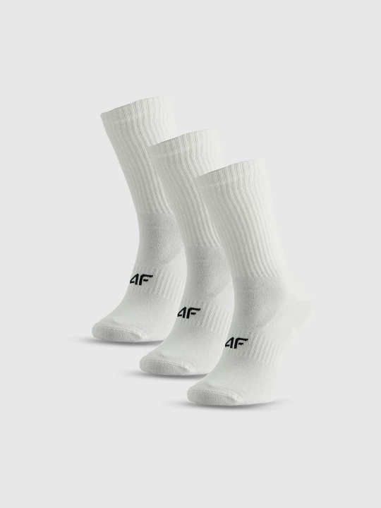 Obrázek produktu Pánské dlouhé ponožky (3-pack) - bílé 4F