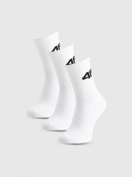 Obrázek produktu Pánské dlouhé ponožky (3-pack) - bílé 4F