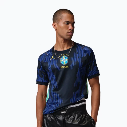 Obrázek produktu Pánské fotbalové tričko Nike Brazil 2026 Stadium Away Soccer Replica Námořnická modř